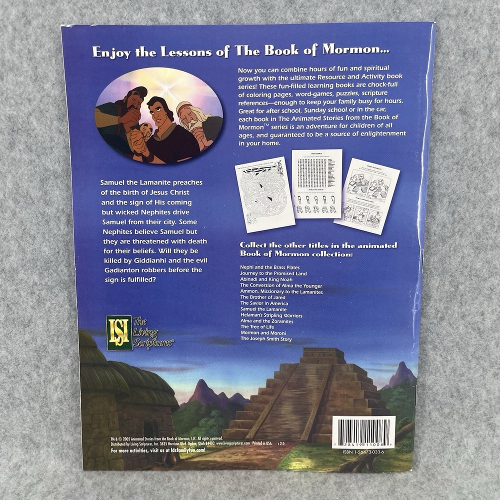 Book Of Mormon Activity Books Lot 6 Animated Stories Coloring Religious LDS Kids - Picture 5 of 16